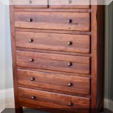 F29. Daniel's Amish Lewiston tall dresser. 56”h x 40”w x 19”d 
